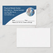 Fysiotherapie Medische Afspraakkaarten Afsprakenkaartje (Voorkant / Achterkant)