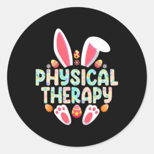 Fysiotherapie Paashaas Fysiotherapeut Ronde Sticker