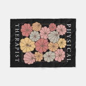 Fysiotherapie Pompoen Herfst PT Therapeut Thanksg Fleece Deken (Voorkant (Horizontaal))