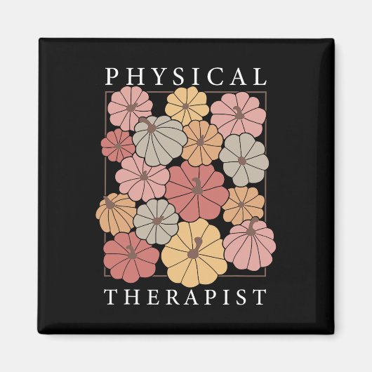 Fysiotherapie Pompoen Herfst PT Therapeut Thanksg Magneet (Voorkant)