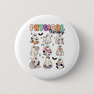Fysiotherapie Pt Fysiotherapeut Halloween C Ronde Button 5,7 Cm