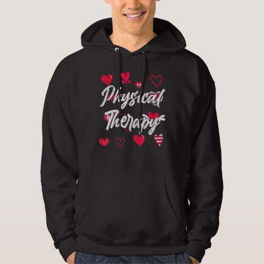Fysiotherapie PT Fysiotherapeut Hart Fysiek Hoodie (Voorkant)