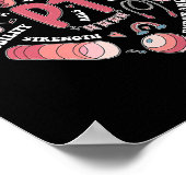 Fysiotherapie PT Valentijn hartvorm Fysiek Poster (Hoek)