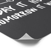 Fysiotherapie Quotes Vandaag Doet Het Pijn Morgen Poster (Hoek)