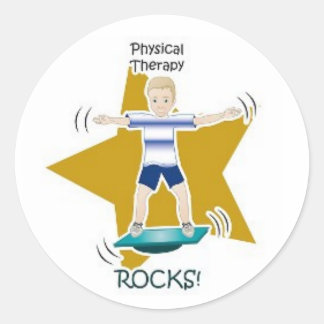 Fysiotherapie Rocks! Ronde Sticker