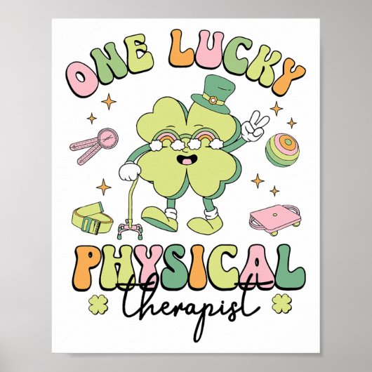 Fysiotherapie St. Patrick's Day Fysiotherapeut Poster (Voorkant)