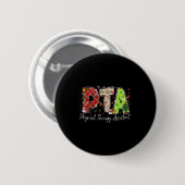 Fysiotherapie Therast Istant Pta Kerstman Ronde Button 5,7 Cm (Voorkant /achterkant)