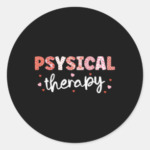 Fysiotherapie Verpleegkundige Valentijn Dag RN ICU Ronde Sticker
