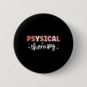 Fysiotherapie verpleegster Valentijnsdag Rn Icu Er Ronde Button 5,7 Cm