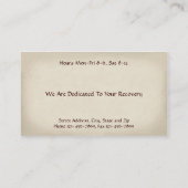 Fysiotherapie Visitekaartjes (Achterkant)