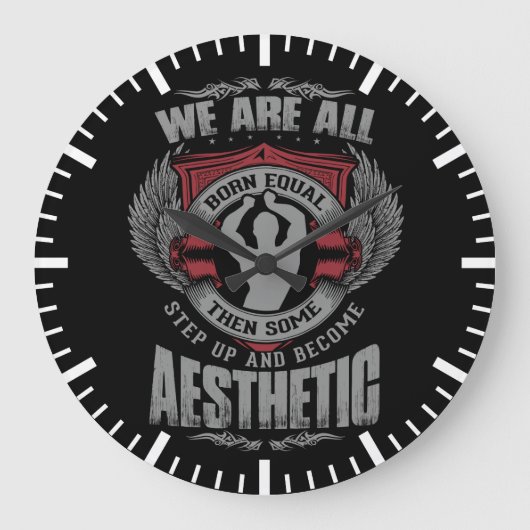 Fysique Motivatie - Esthetiek - Stap omhoog - Zyzz Grote Klok (Voorkant)