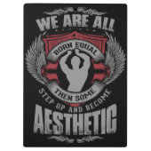 Fysique Motivatie - Esthetiek - Stap omhoog - Zyzz Klembord (Achterkant)