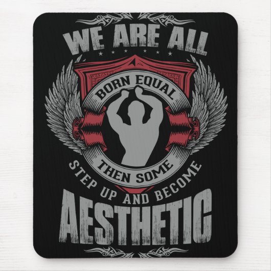 Fysique Motivatie - Esthetiek - Stap omhoog - Zyzz Muismat (Voorkant)