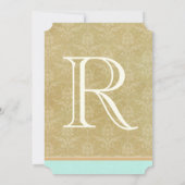 Fysische  Bird Cage Wedding Invitations Kaart (Achterkant)