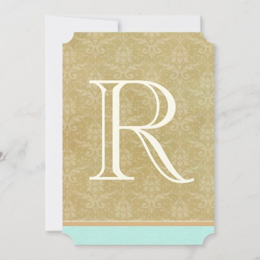 Fysische Bird Cage Wedding Invitations Kaart (Achterkant)