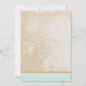 Fysische Bird Cage Wedding Invitations Kaart (Achterkant)