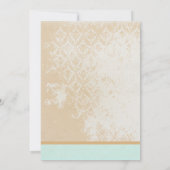 Fysische  Bird Cage Wedding Invitations Kaart (Achterkant)