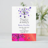 Fysische bomen vol met bloemen kaart (Staand voorkant)