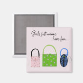 Fysische handtassen met Gezegde van de klauw Magneet (Voorkant / Achterkant)