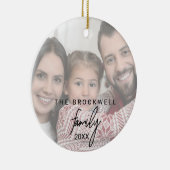 Fysische kalligrafie Kerstfeest Keramisch Ornament (Rechts)