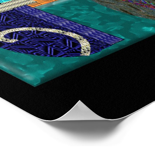 Fysische katten op CANVAS-kunst Poster (Hoek)