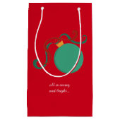 Fysische kerstboomdecoratie klein cadeauzakje (Voorkant)