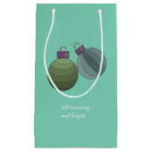 Fysische kerstboomdecoraties klein cadeauzakje (Voorkant)