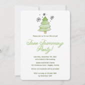 Fysische kerstboomversiering kaart (Voorkant)