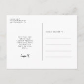 Fysische lettertypeklasse van foto 2023 briefkaart (Achterkant)