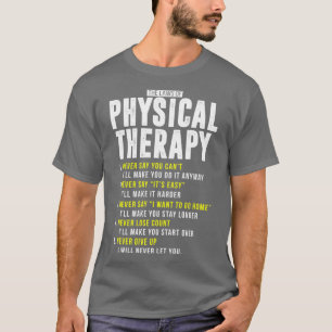 Fysische medicatie PT maand DPT PTA Shi T-shirt