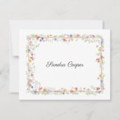 Fysische poten van uw bureau een persoonlijk notitiekaartje (Voorkant)