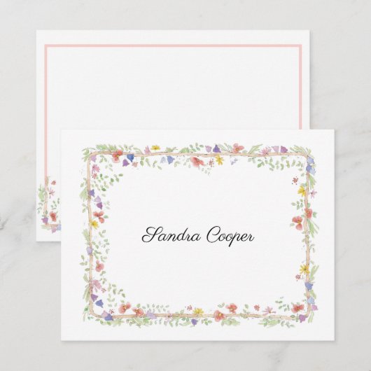 Fysische poten van uw bureau een persoonlijk notitiekaartje (Voorkant / Achterkant)