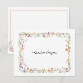 Fysische poten van uw bureau een persoonlijk notitiekaartje