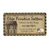 Fysische primitieve verzendlabel (Voorkant)