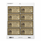 Fysische primitieve verzendlabel (Full Sheet)