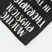 Fysische therapie bij fysieke behandeling fleece deken (Hoek)
