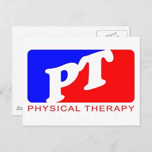 Fysische therapie briefkaart (Voorkant / Achterkant)