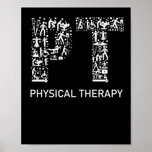 Fysische therapie Fysieke therapie Graad PT maand Poster (Voorkant)