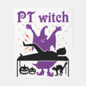 Fysische therapie Halloween PT heks Fleece Deken (Voorkant)