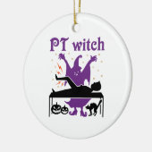 Fysische therapie Halloween PT heks Keramisch Ornament (Links)