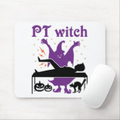 Fysische therapie Halloween PT heks Muismat (Met muis)