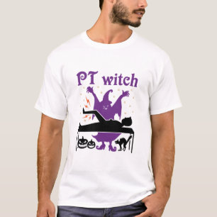 Fysische therapie Halloween PT heks T-shirt