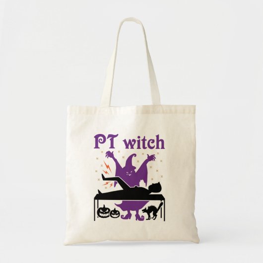 Fysische therapie Halloween PT heks Tote Bag (Voorkant)