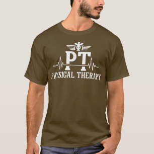 Fysische therapie Hartslag Therapist Fysiotherapie T-shirt
