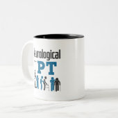 Fysische therapie met neurologische PT Tweekleurige Koffiemok (Voorkant links)