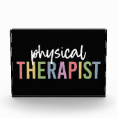 Fysische therapie PT Afstuderen Fysiotherapie Gift Fotoblokken (Voorkant)