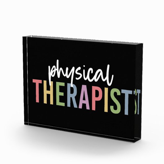 Fysische therapie PT Afstuderen Fysiotherapie Gift Fotoblokken (Rechts)