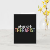 Fysische therapie PT Afstuderen Fysiotherapie Gift Kaart (Gele Bloem)
