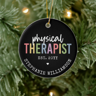 Fysische therapie PT Afstuderen Fysiotherapie Gift Keramisch Ornament