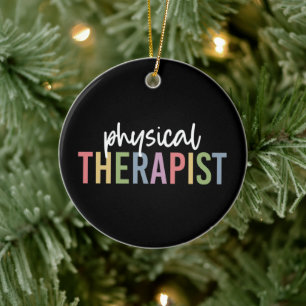 Fysische therapie PT Afstuderen Fysiotherapie Gift Keramisch Ornament